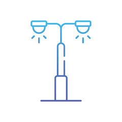 Street Light Vector icon