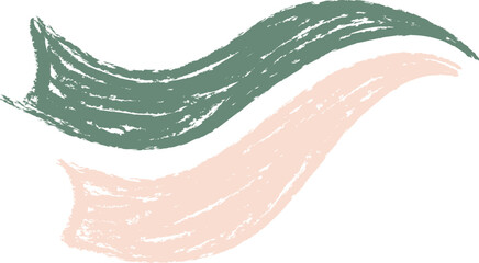 Crayon Sketch of Abstract Waves