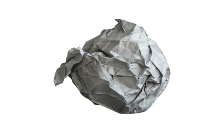 Frustration Unfolded: A crumpled sheet of paper embodies the feeling of frustration or discarded ideas.
