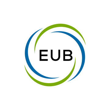 EUB creative minimalist letter logo.