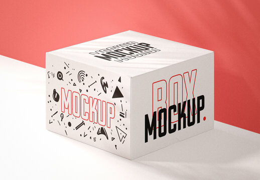 Rectangular Packaging Box Mockup