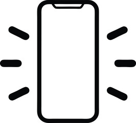 Phone vibration icon. Vector illustration