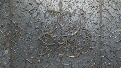 Obraz premium Metal background. Pattern for wallpapers, covers, wall decorations. Oil paint