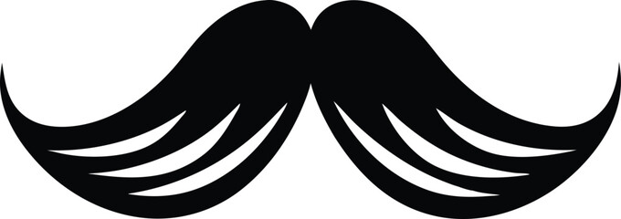Mustache icon vector