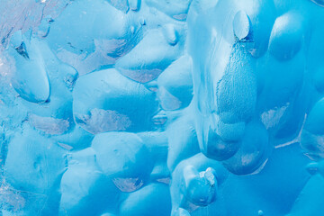 Glacial iceberg detail from ice calved off the Sawyer Glacier in Tracy Arm, Southeast Alaska