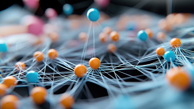 An artificially created network of points that gradually fills space . 