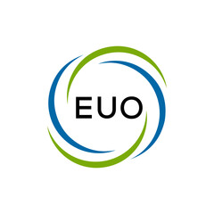 EUO creative minimalist letter logo.