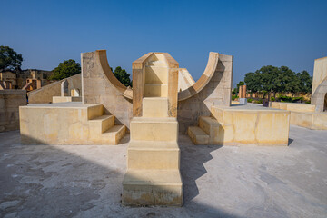 Astronomical instruments of Jantar Mantar, UNESCO, Jaipur, Rajasthan, India