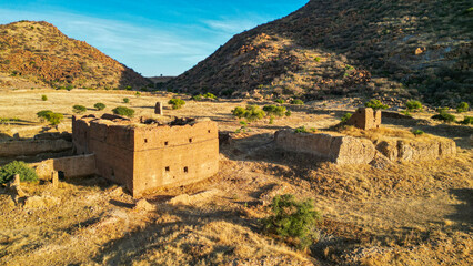 Aerial of Ouara, former capital of the Ouaddai Empire