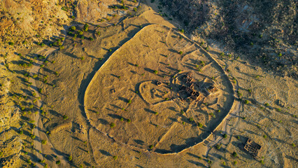 Aerial of Ouara, former capital of the Ouaddai Empire