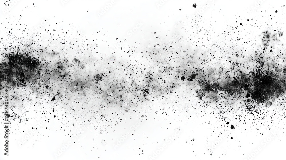 Poster abstract dust particle and dust grain texture on white background, dirt overlay or screen effect use