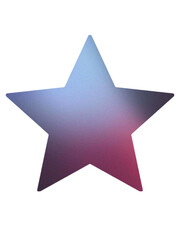 Blue star on white background. Icon, shape, sublimation, clip art.