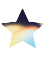 colorful stars on white background, Gradiet watercolour colours. 