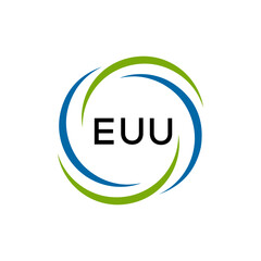 EUU creative minimalist letter logo.