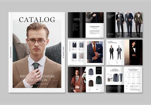 Menswear Catalog Layout