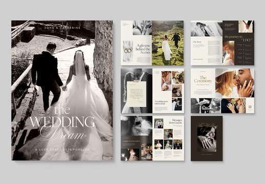 Wedding Day Magazine Layout