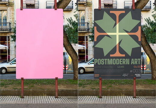 Urban Advertising Display Mockup