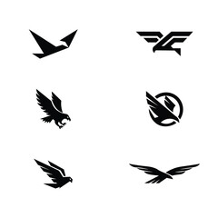 logo Eagle black, set of