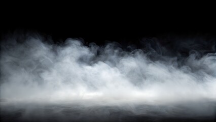 Fog effect on black background