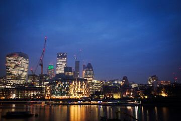 City of London, one of the leading centres of global finance, Londobn, England