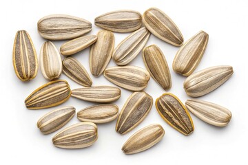 Obraz premium Sunflower seeds isolated on transparent background