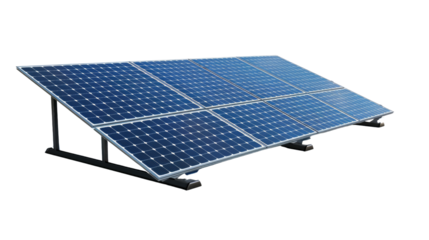 Solar Panel Array: A contemporary array of solar panels, showcasing clean energy and renewable power generation