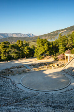 Ancient theatre at the Asclepieion of Epidaurus, UNESCO, Peloponnese