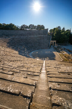 Ancient theatre at the Asclepieion of Epidaurus, UNESCO, Peloponnese