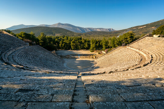 Ancient theatre at the Asclepieion of Epidaurus, UNESCO, Peloponnese