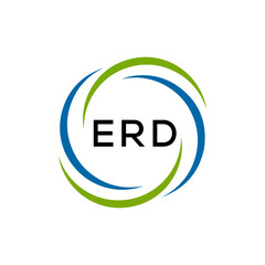 ERD creative minimalist letter logo.