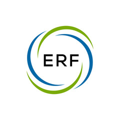 ERF creative minimalist letter logo.