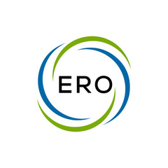 ERO creative minimalist letter logo.