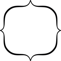 Blank decorative frame design suitable for text decoration and labels