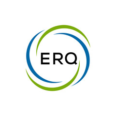 ERQ creative minimalist letter logo.