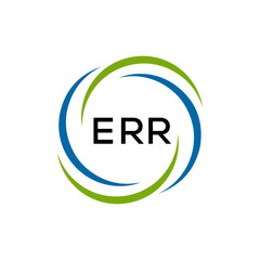 ERR creative minimalist letter logo.
