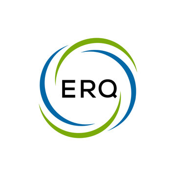ERQ creative minimalist letter logo.