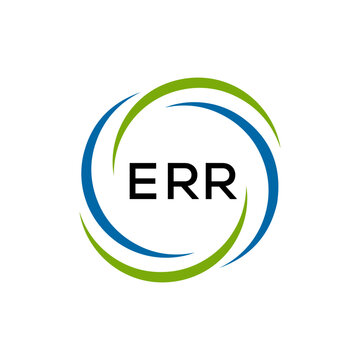ERR creative minimalist letter logo.