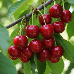cherry on a branch