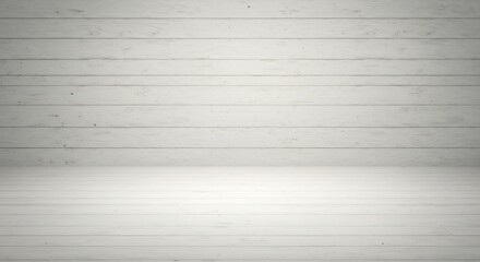 Fototapeta premium 白木壁、静謐な空間、柔らかな光