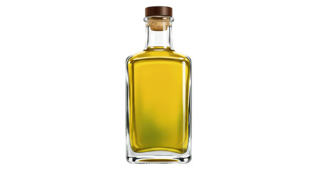 Isolated Olive Oil Bottle