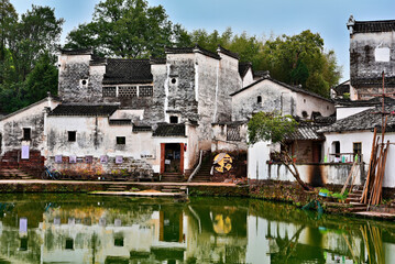 Zhuge Bagua village, 600 years old, Bagua layout, Lanxi County, Jinhua, Zhejiang Province