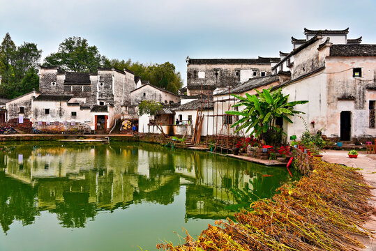 Zhuge Bagua village, 600 years old, Lanxi County, Jinhua, Zhejiang Province