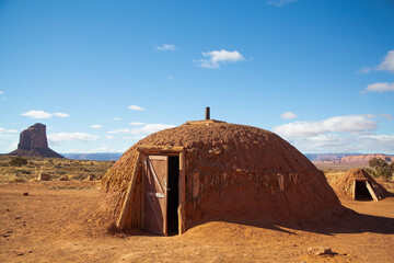 Navajo Hogan House, Monument Valley Navajo Tribal Park, Utah