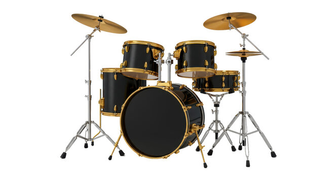 Isolated Drum Set