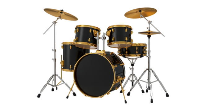 Isolated Drum Set