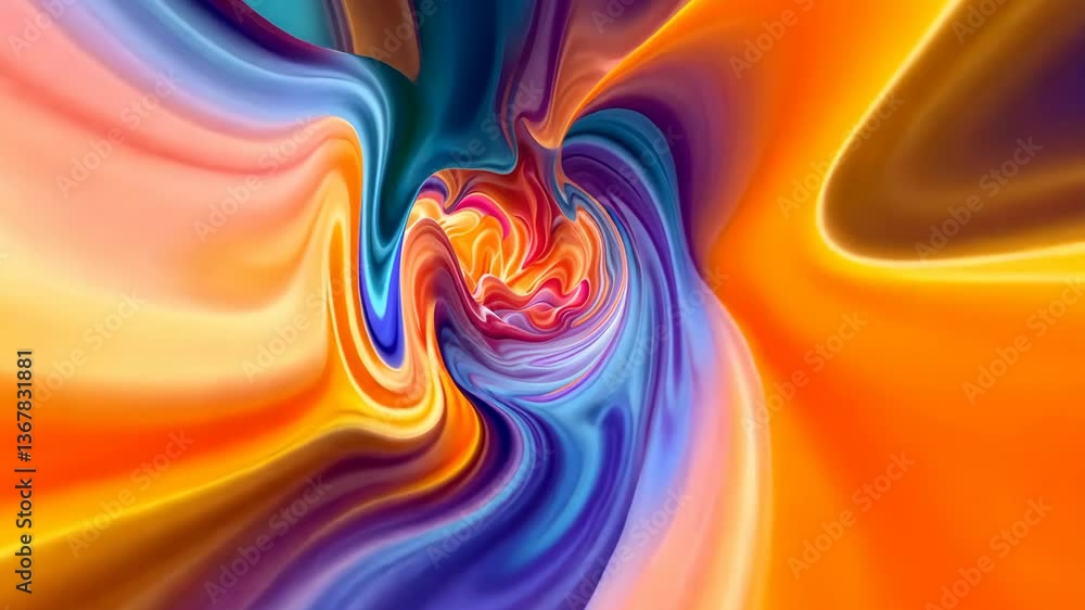 Poster vivid swirl of colorful abstract motion in dynamic energy flow