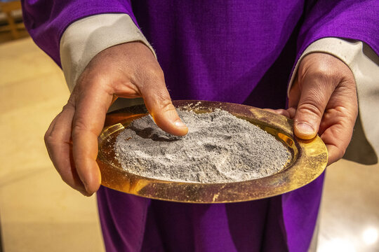 Ash Wednesday celebration in Saint Philippe du Roule church, Paris