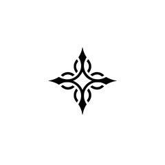 Celtic Knot Cross Logo on White Background