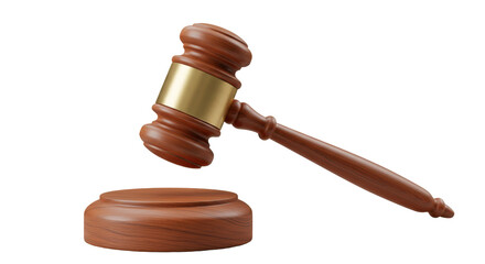 Isolated Law Gavel
