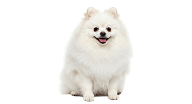 Isolated Pomeranian Dog